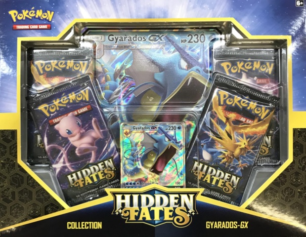 Pokemon popular Hidden Fates Collection Gyarados GX Tin